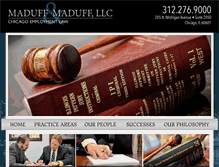 Tablet Screenshot of madufflaw.com